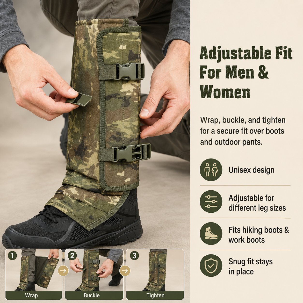 🔥Snake-Resistant Outdoor Leg Gaiters