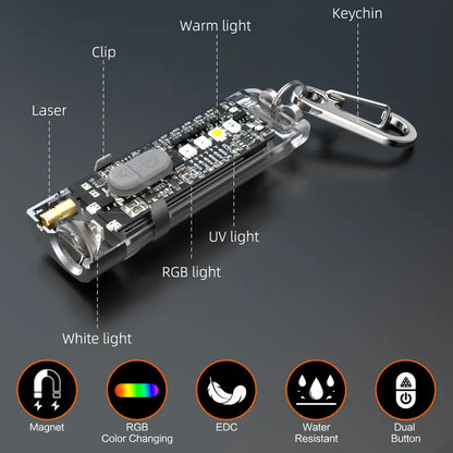 🔦Summervibe Nicron K11 Pro Magnetic Keychain Flashlight