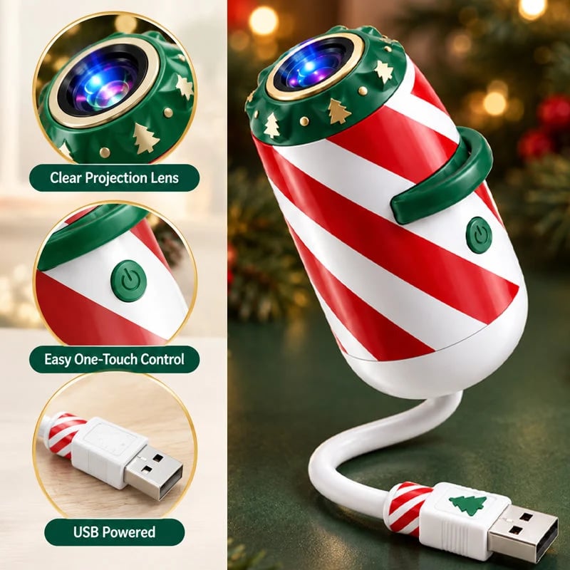 🎅🌠🎄 Merry Ride Christmas Car Projector Light – 5D Festive Projection Effect