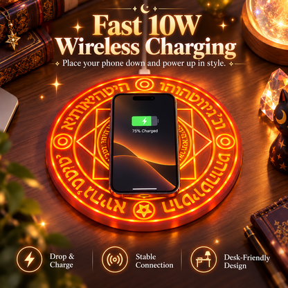 10W Magical Girl Sound and Light Wireless Charger