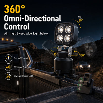 🏕️ Omni-Directional Magnetic LED Pod Light
