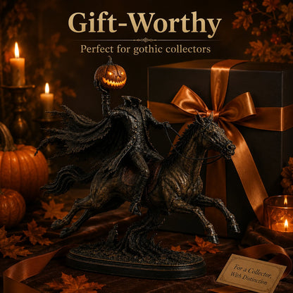⏰Limited Stock 49% OFF - 🎃🏇Midnight Chase Headless Horseman Statue | Awaken the Legend of the Hollow(✨Same as the video)