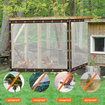 ⏰Limited Stock 49% OFF🌞💦🌊 Transparent Outdoor Protection System—Outdoor Cover with Metal Grommets💧