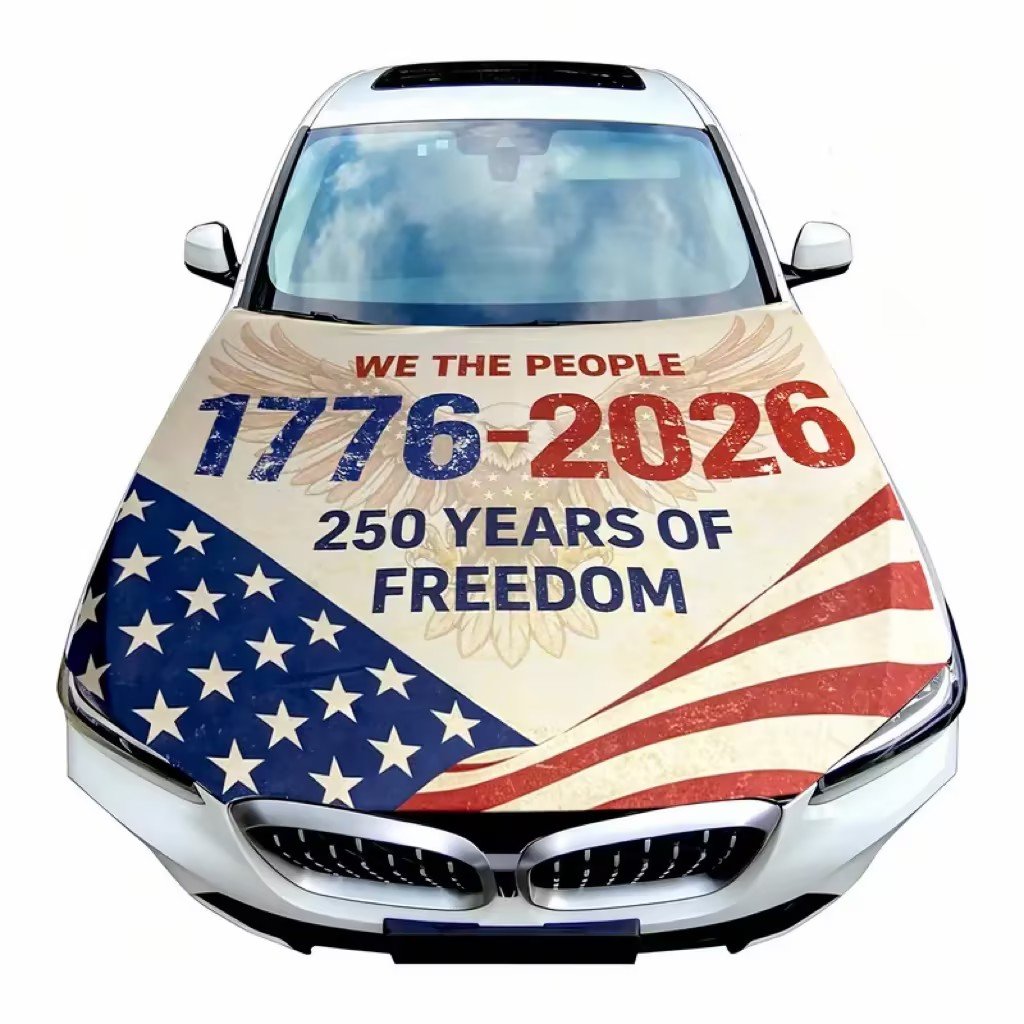 Sale: 49% OFF-American Flag Car Hood Cover Universal Size