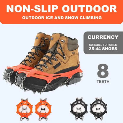 Lightweight Crampons Anti-Slip Traction Snow Grips  Ice Cleats for Shoes and Boots