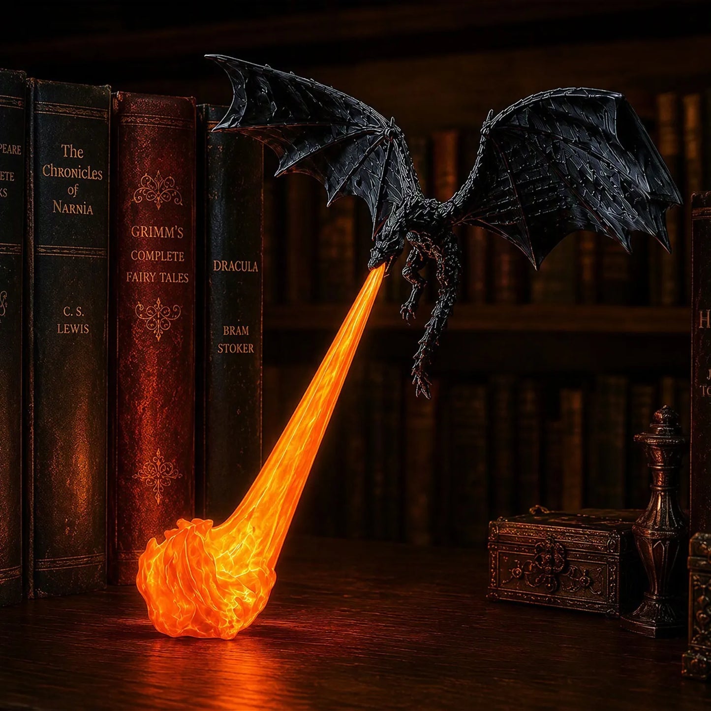 🔥LAST DAY 60% OFF🎁Flying Dragon Bookshelf Light 2026