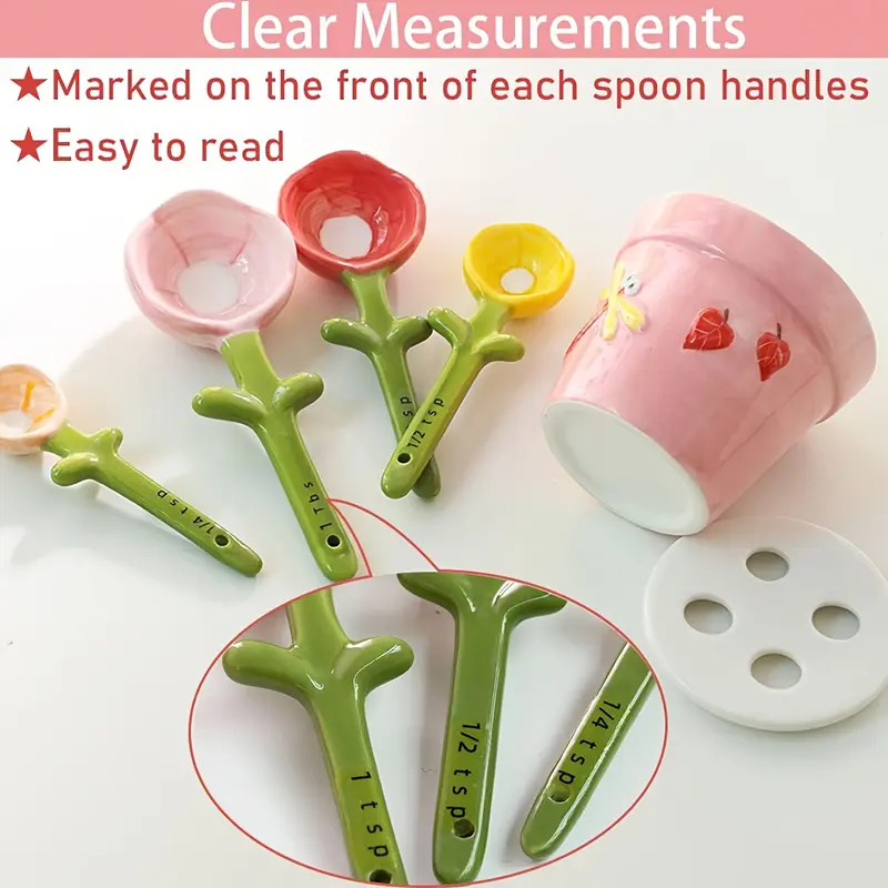Petal Pot Measuring Spoons Set