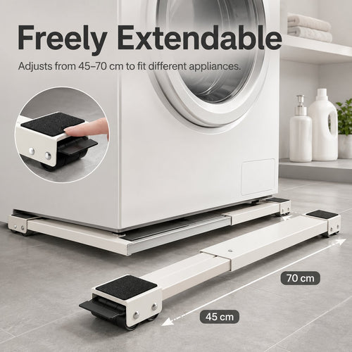 🔥LAST DAY SALE 50% OFF-🔧Adjustable Movable Appliance Roller Base(2 Pack Set)