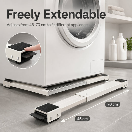 🔥LAST DAY SALE 50% OFF-🔧Adjustable Movable Appliance Roller Base(2 Pack Set)