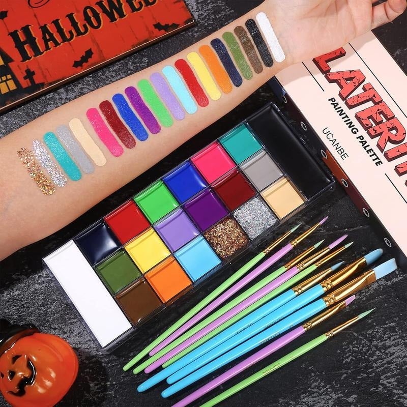 🎃Halloween Early Sale🎨 20-Color Face & Body Oil Paint Palette