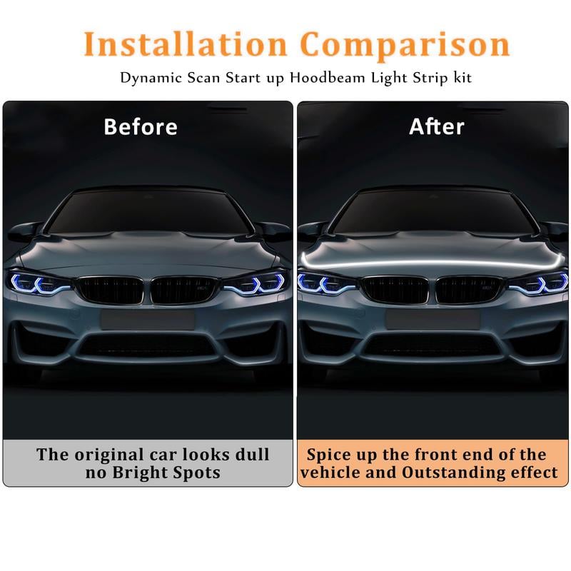 🔥Hot Sale Promotion 49% OFF🎁✨ High Brightness Automotive Hood Gap LED Strip