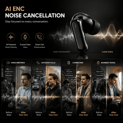 🎧 GT699S 6-in-1 Smart Wireless Earbuds | Power Bank Charging Case | Clip-On, In-Ear & Sleep Earbuds