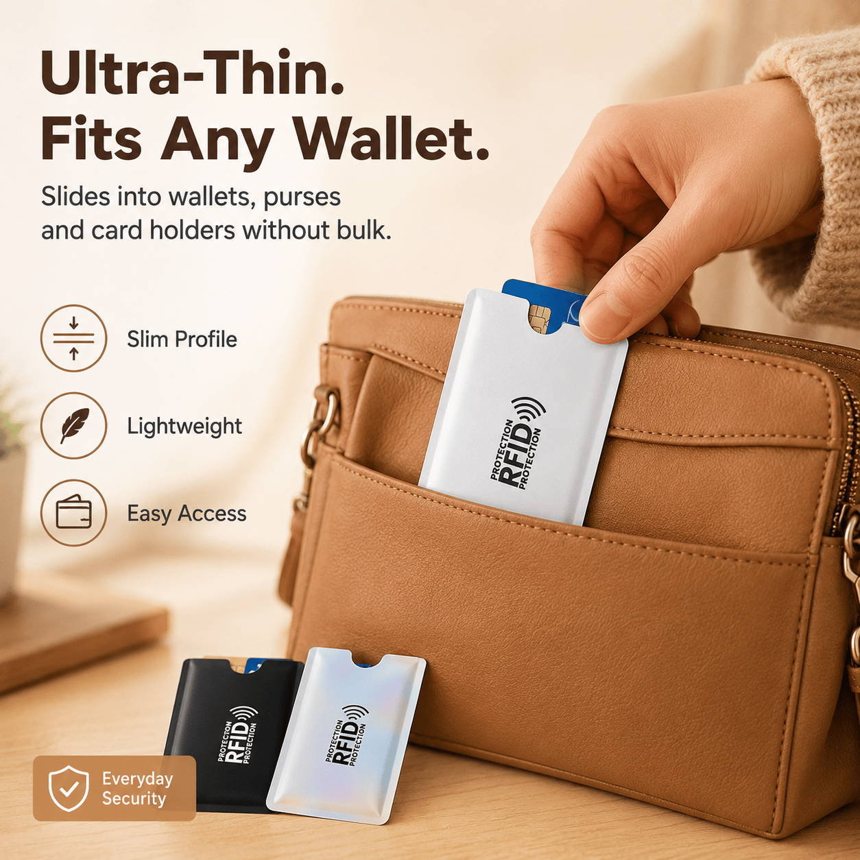 🔥 LAST DAY 49% OFF-🛡️ RFID Blocking Sleeves – Ultimate Protection for Credit & ID Cards Slim, Lightweight & Multi-Color Design