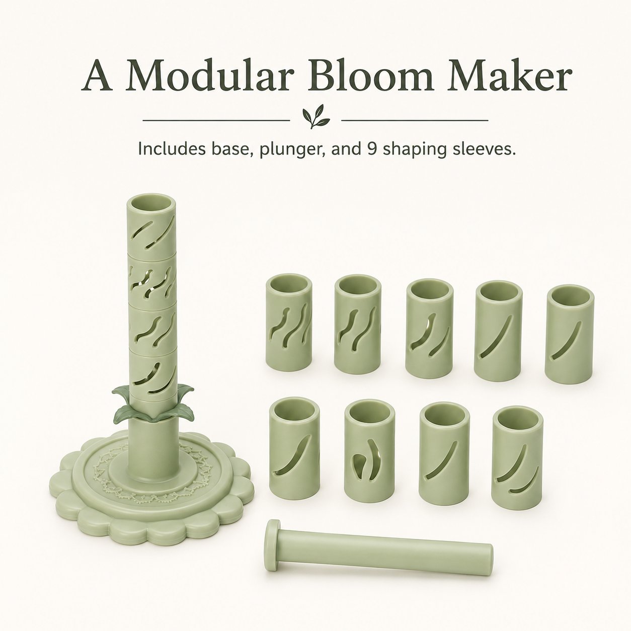 🎉Modular Clay Bloom Maker with 9 Shaping Sleeves