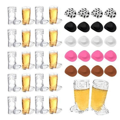 🤠Mini Hat & Boot Shot Glasses Set🎉