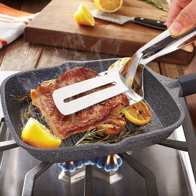 📢Buy 1 Get 1 Free⏰ Stainless Steel Shovel Clip – 2‑in‑1 Kitchen & Grill Tool 🍳🔥