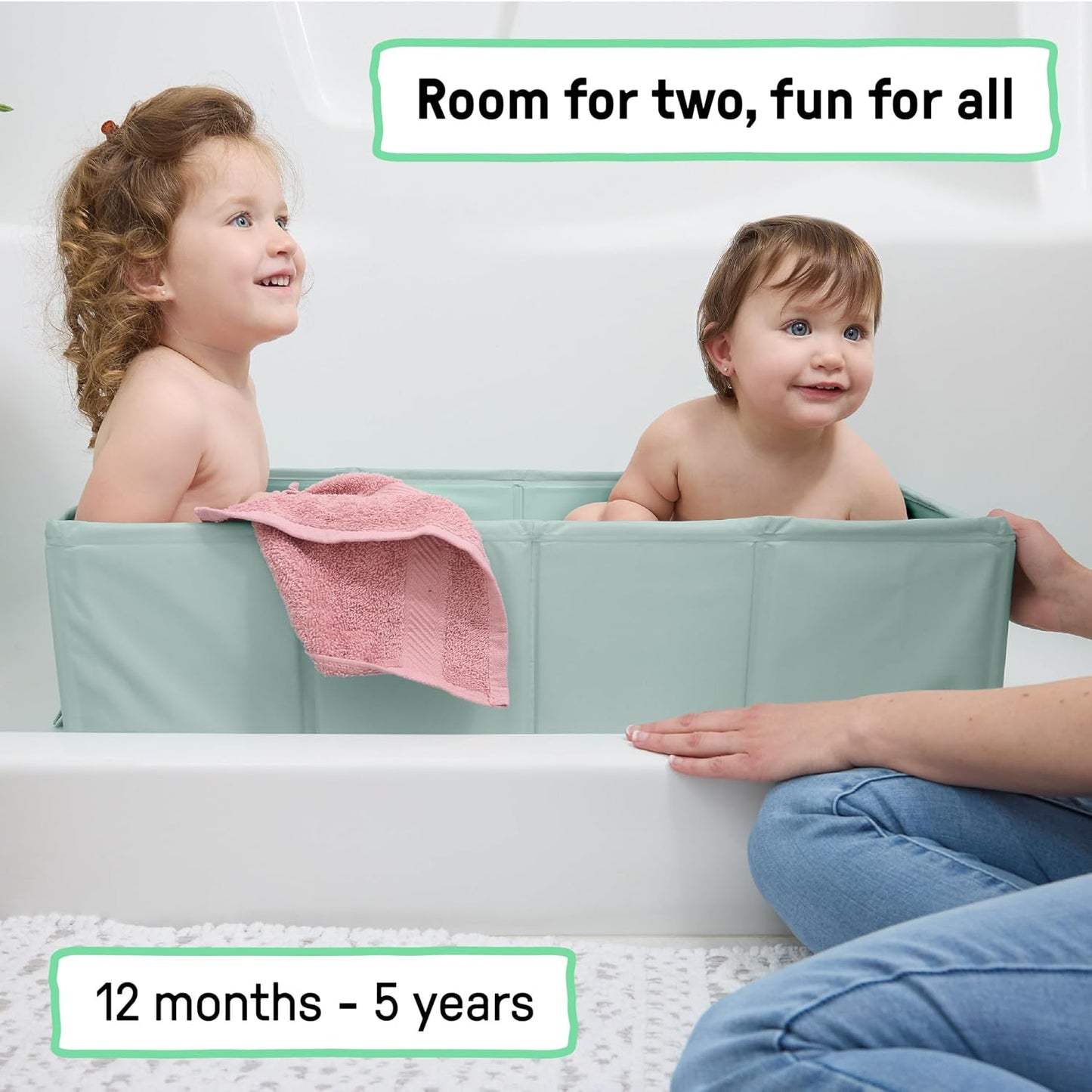 Foldable Portable Toddler Bath Tub, Indoor & Outdoor Travel Baby Bathtub 🛁👶