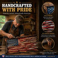 🇺🇸 Handmade Wooden American Flag Wall Art 🔥