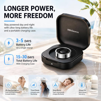 Hitienx Smart Ring 3, Fitness Tracker with 24/7 Sleep Tracking, Heart Rate