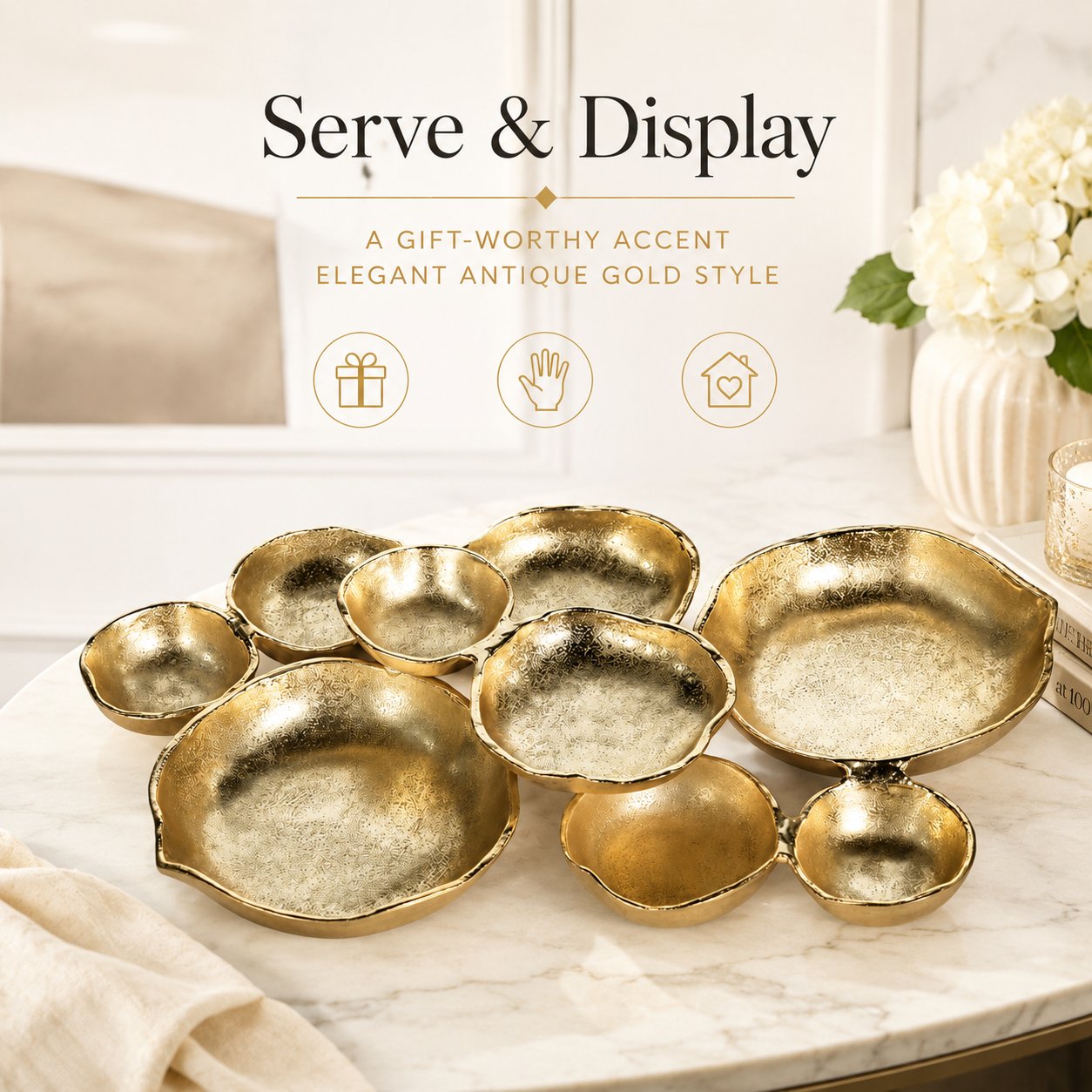 ⏰Limited-time Black Friday sale 49% OFF!!🔥✨ 9-Piece Round Serving Bowl Cluster