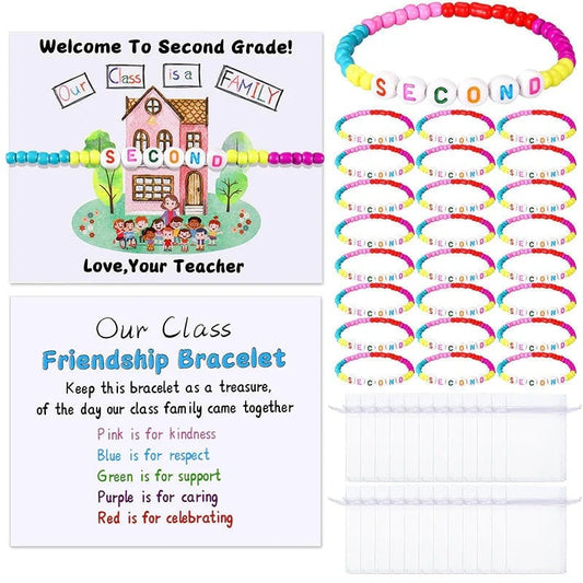 🔥Last Day 49% OFF - ✨🌈Pack of 25 Welcome BeadBracelets - StrengthenClassroom Friendship & SpreadWarm Kindness!