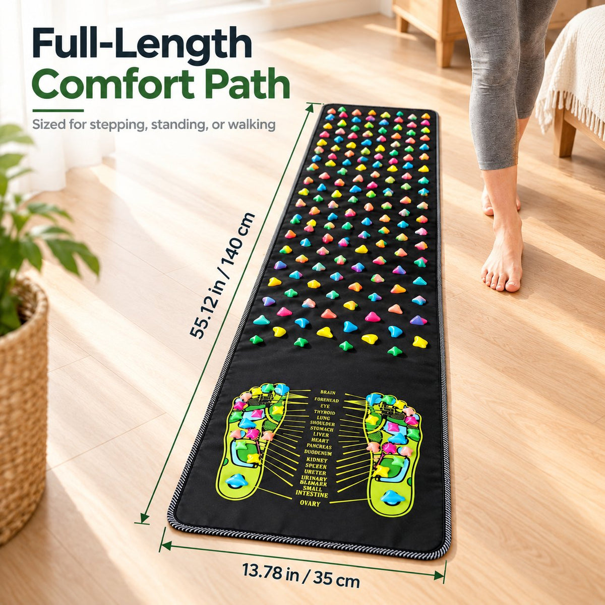 🦶 Foot Massager Mat – Experience That 'Hurts So Good' Deep Relief at Home!