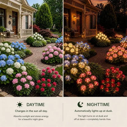 ✨Nature Inspired Floral Solar Garden Pathway Lighting