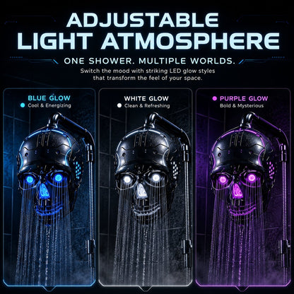 💀✨ Cyberpunk Skull Shower Head — Transform Your Daily Shower Into A Futuristic Light Experience