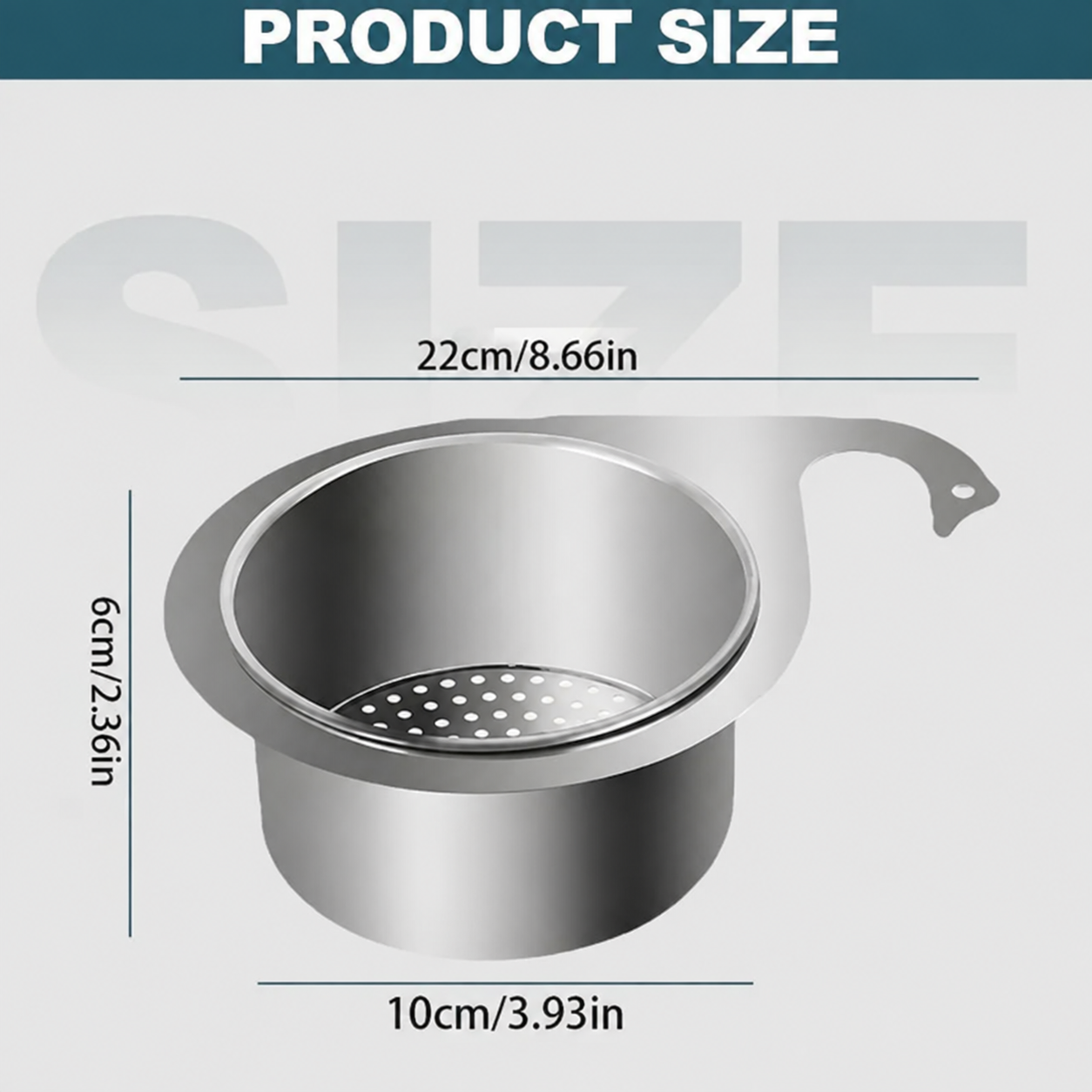 🦢 Stainless Steel Swan Sink Strainer