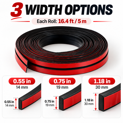 Premium T-Type Rubber Sealing Strip for Car Roof & Windows ✨