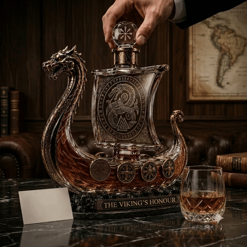 🔥Last Day 49% OFF⚔️ The Viking's Honour - Limited Edition Crystal Whiskey Decanter