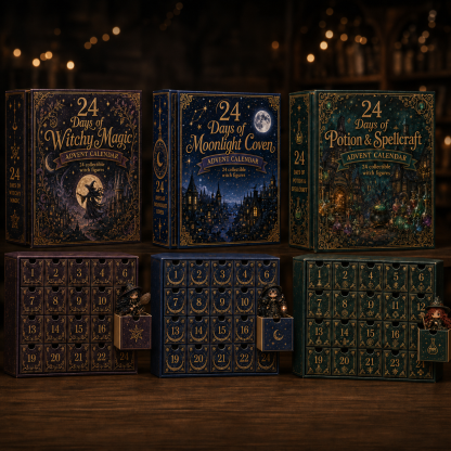 ⏰Limited Stock 49% OFF🔥 2026 The Five Covens Witch Advent Calendar – 24 Collectible Witches, 4 Magical Coven Styles