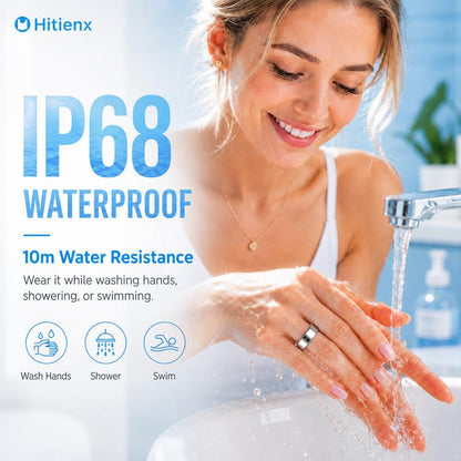 Hitienx Smart Ring 3, Fitness Tracker with 24/7 Sleep Tracking, Heart Rate
