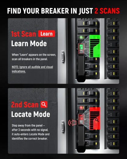 KAIWEETS AC Circuit Breaker Finder Tool with Alert LCD Display