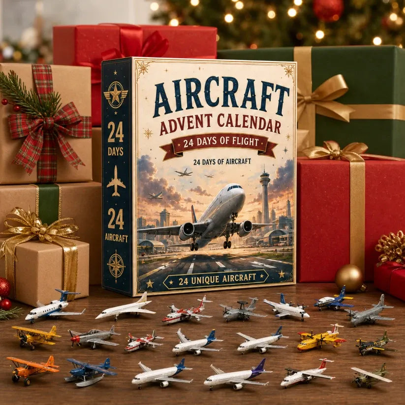 ✈️ Aircraft Advent Calendar 2026 | 24 Days of Flight with 24 Unique Miniature Airplanes, Jets & Aviation Collectibles 🎄🎁