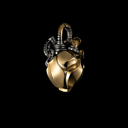 Industrial Mechanical Kinetic Pendant — Living Steampunk Art