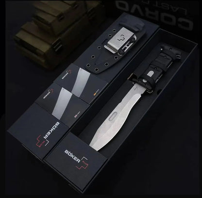 D2 Button Lock Folding Knife