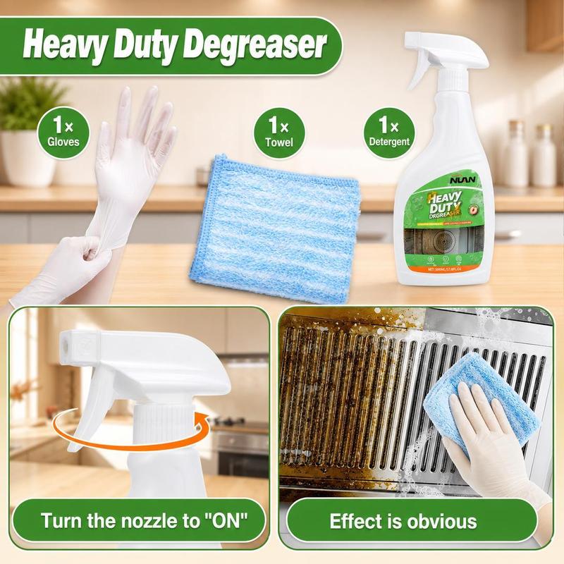 🍑 Peach Foam Blast! 1-Min Heavy Duty Kitchen Degreaser ✨