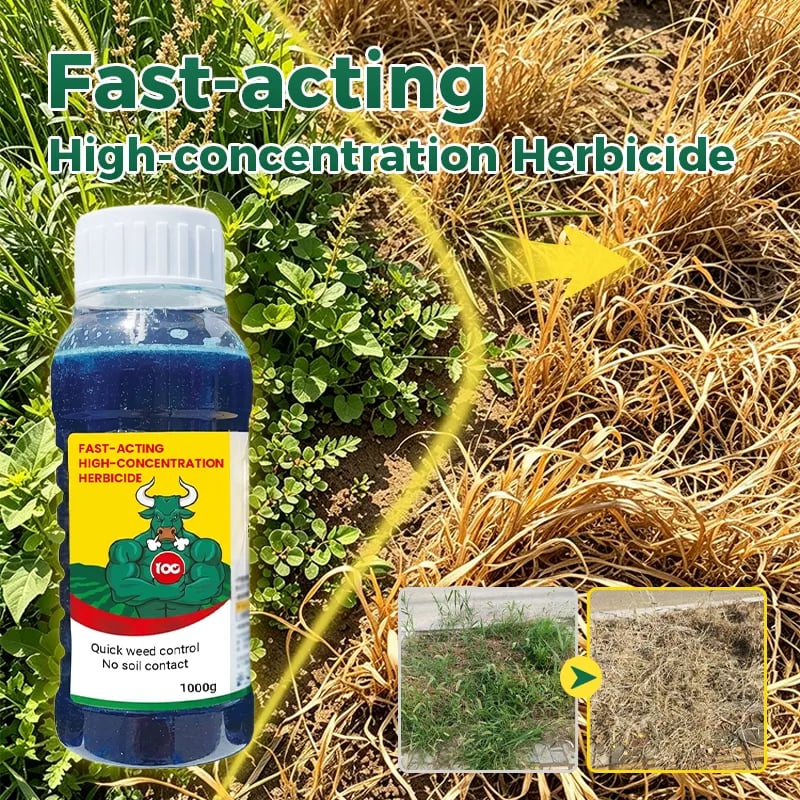 ⌛Clearing out stock—once it's gone, it's gone.👨‍⚕️Recommended by environmental biology expertsFast-acting High-concentration Herbicide🌾Will not damage the soil or the root system