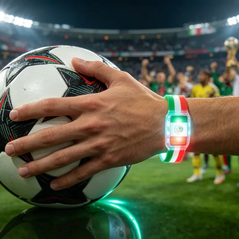 🏆 LED Flag Wristbands – Light Up Your Team Spirit Anywhere!
