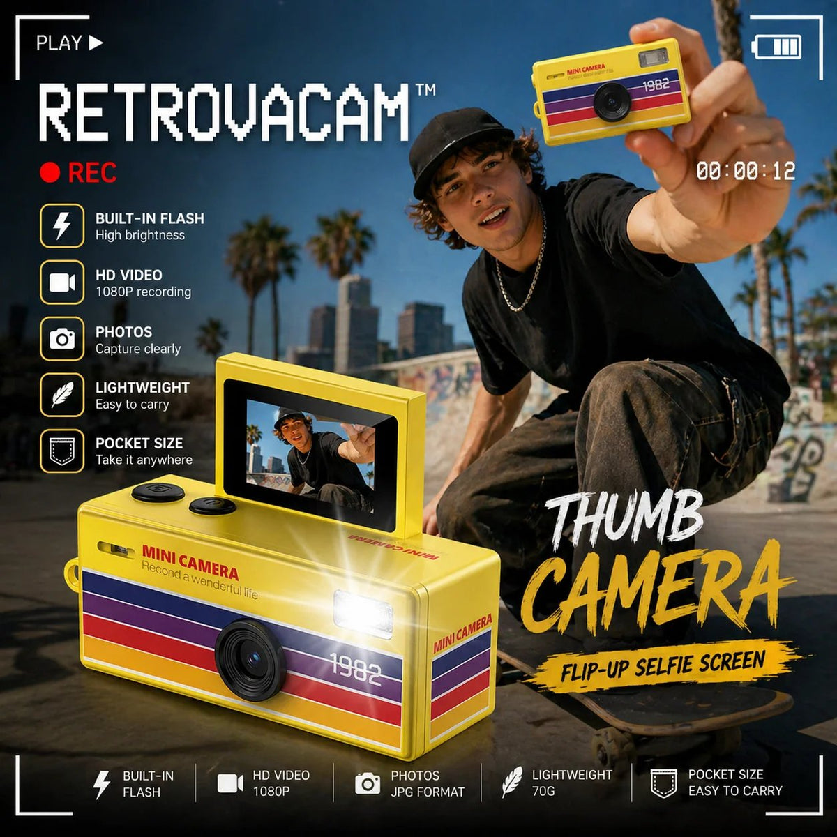 Mini Retro Camera (Film Your Life in 90s Style)