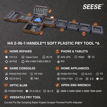 🛠️🔧 55-in-1 Magnetic Precision Screwdriver Set – One Kit for Every Repair! ⚙️