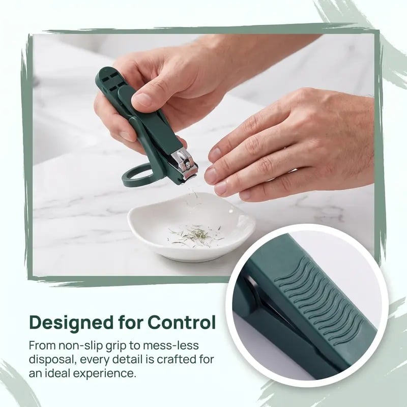 Foldable Magnifying Nail Clippers for Seniors & Thick Nails