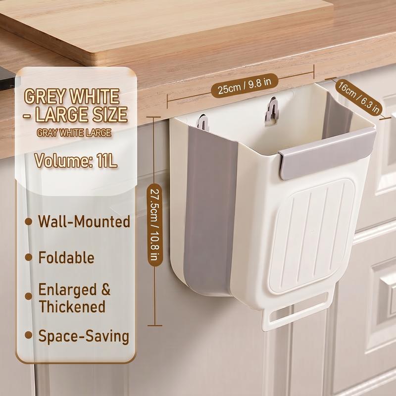 Multipurpose Hanging Collapsible Trash Can for Kitchen