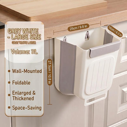 Multipurpose Hanging Collapsible Trash Can for Kitchen