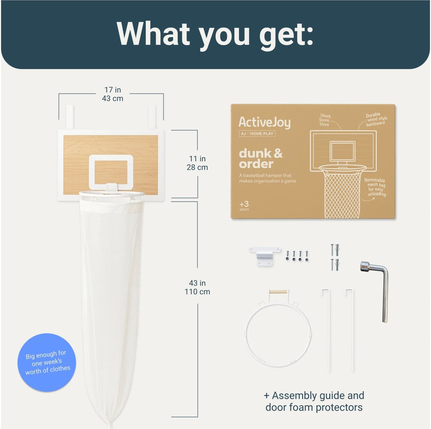 Last Day Hot Sale 49%🏀Laundry Basketball Hamper