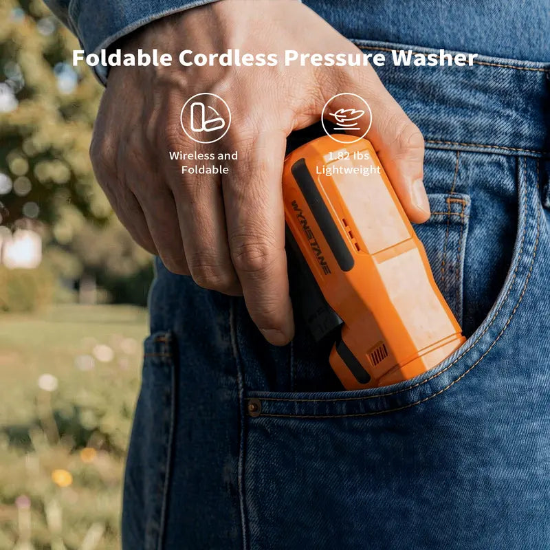 💦 WYNSTANE Portable Foldable Cordless Pressure Washer 🚗✨