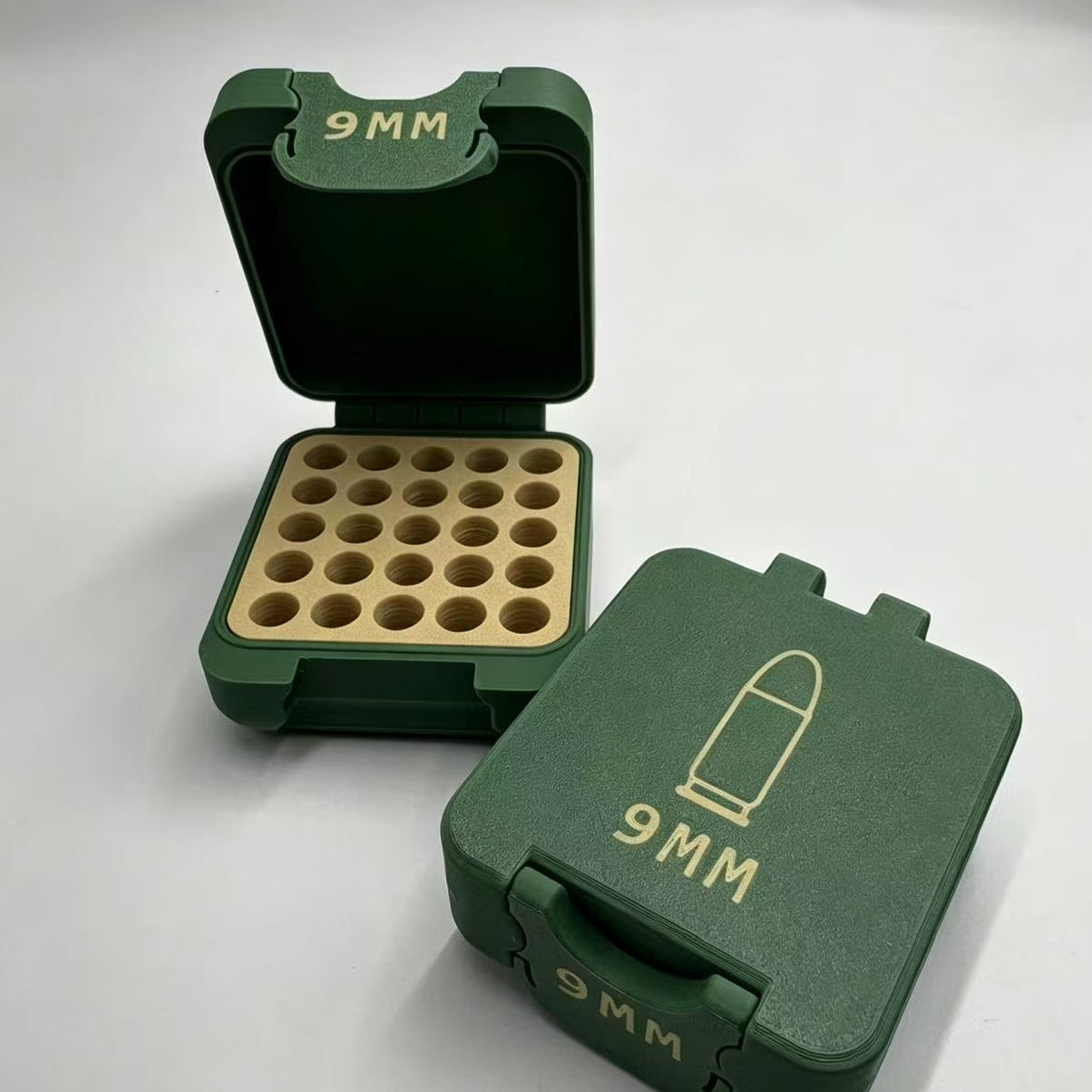 💥🔥Quick Access Ammo Storage Box – 50 Round Lift-Up Design Cartridge Organizer for Range & Storage