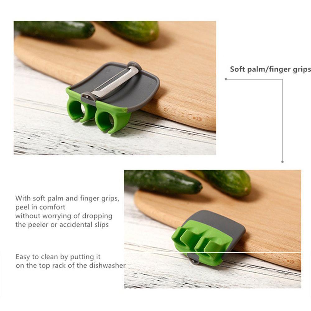 Peel with Precision Instantly! Sharp Blade Finger Peeler