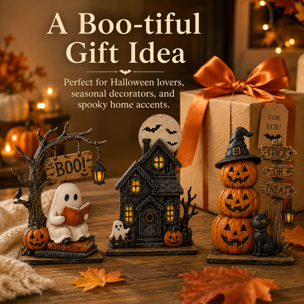 3-Piece Halloween Tabletop Decor Set